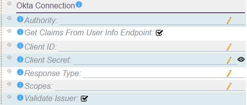 Okta Connection Settings